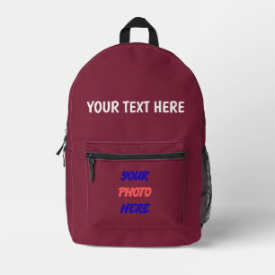 Personalisierter Schulrucksack mit Ihrem Foto & Te Bedruckter Rucksack