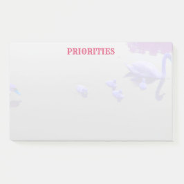 Personalisierter Schwanensee Post-it Klebezettel