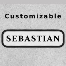 Personalisierter Schwarz-Weiß-Benutzerdefinierter