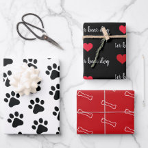 Personalisierter Schwarz-weißer Red Dog Themenurla
