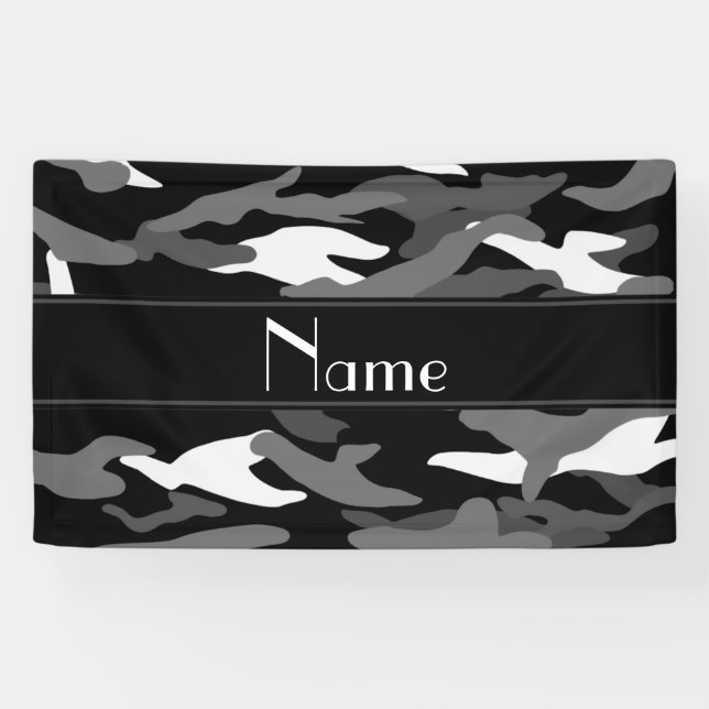 Personalisierter schwarzer banner (Horizontal)
