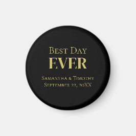 Personalisierter Schwarzer Gold-Best-Day Magnet