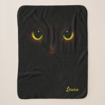 Personalisierter schwarzer Katzenwirbel, Cat Lover