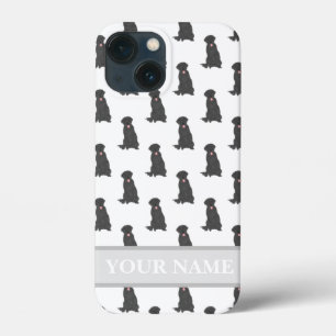 Personalisierter schwarzer Labrador Case-Mate iPhone Hülle