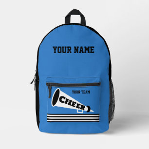 Personalisierter schwarzer Rucksack für Cheerleade