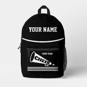 Personalisierter schwarzer Rucksack für Cheerleade