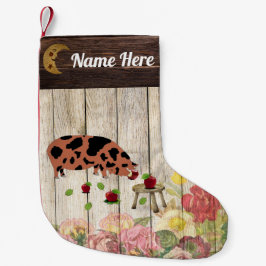 Personalisierter Schweinefleischbetrieb Kleiner Weihnachtsstrumpf