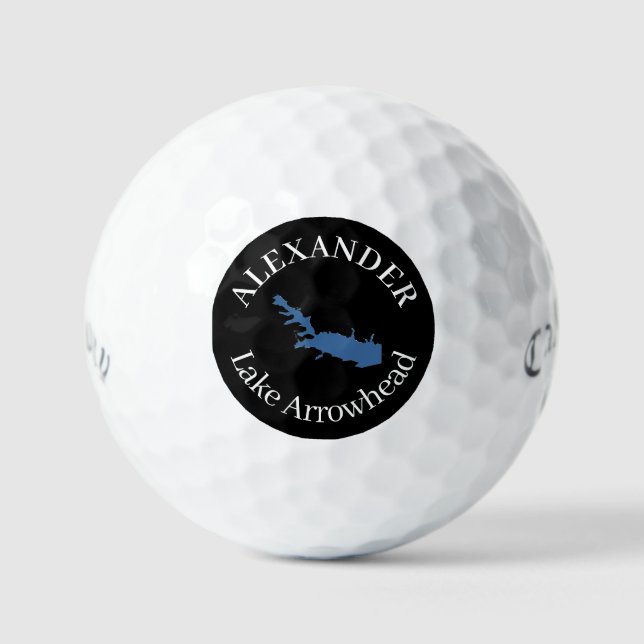 Personalisierter See Arrowhey Karte Golfbälle (Vorderseite)