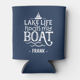Personalisierter See Life schwimmt mein Boot Dosenkühler