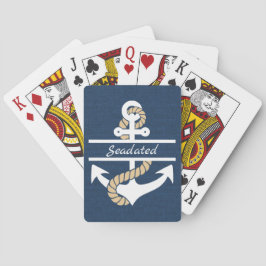 Personalisierter Seeanker-Spielkarten Spielkarten
