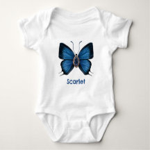 Personalisierter September Birth Blue Butterfly