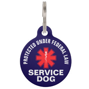 Personalisierter Servic hund Haustiermarke
