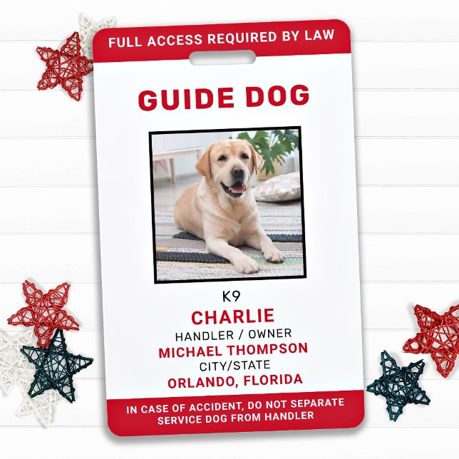 Personalisierter Service Dog Guide Hund-Foto-ID Ausweis (Von Creator hochgeladen)