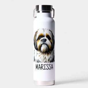 Personalisierter Shih Tzu Hundemama Trinkflasche