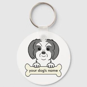 Personalisierter Shih Tzu Schlüsselanhänger