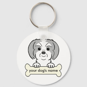 Personalisierter Shih Tzu Schlüsselanhänger