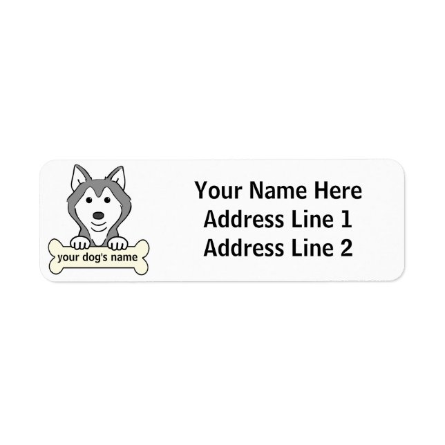 Personalisierter sibirischer Husky (Vorne)
