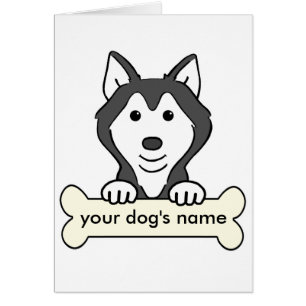 Personalisierter sibirischer Schlittenhund