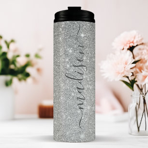 Personalisierter Silberglanz Thermosbecher