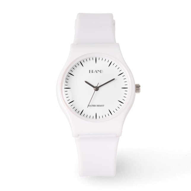 Personalisierter Silikonstreifen Armbanduhr (Vorderseite)