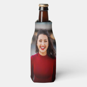 Personalisierter Single Foto Bierflasche Cooler Flaschenkühler