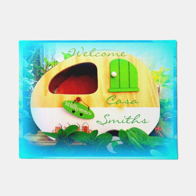 personalisierter Sinti und Roma Casa Thunder_Cove Fußmatte (Vorderseite)