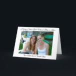 Personalisierter Sister-Support und Dankeschön-Kar Karte<br><div class="desc">Sagen Sie Ihrer Schwester,  dass Sie immer für Sie da sind mit dieser niedlichen personalisierten,  maßgeschneiderten Fotokarte.</div>