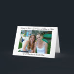 Personalisierter Sister-Support und Dankeschön-Kar Karte<br><div class="desc">Sagen Sie Ihrer Schwester,  dass Sie immer für Sie da sind mit dieser niedlichen personalisierten,  maßgeschneiderten Fotokarte.</div>