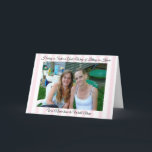 Personalisierter Sister-Support und Dankeschön-Kar Karte<br><div class="desc">Sagen Sie Ihrer Schwester,  dass Sie immer für Sie da sind mit dieser niedlichen personalisierten,  maßgeschneiderten Fotokarte.</div>