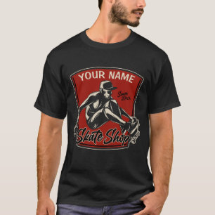 Personalisierter Skate Shop Grab Trick Skateboardi T-Shirt