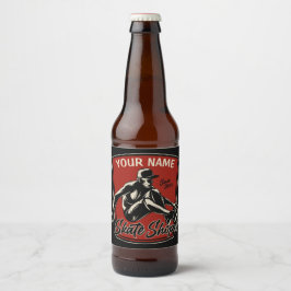 Personalisierter Skate Shop Schnupperklettern Skat Bierflaschenetikett