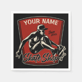 Personalisierter Skate Shop Schnupperklettern Skat Serviette
