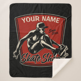Personalisierter Skate Shop Schnupperklettern Skat Sherpadecke
