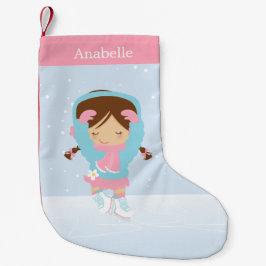 Personalisierter Skater mit niedlicher Kleiner Abb Kleiner Weihnachtsstrumpf