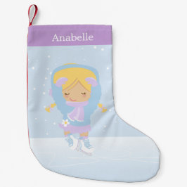 Personalisierter Skater mit niedlicher Kleiner Abb Weihnachtsstrumpf