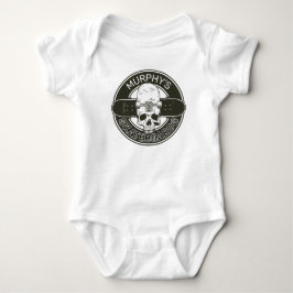 Personalisierter Skater NAME Skull Skateboarding S Baby Strampler