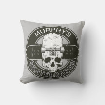 Personalisierter Skater NAME Skull Skateboarding S