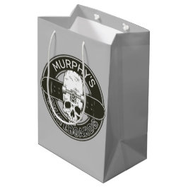 Personalisierter Skater NAME Skull Skateboarding S Mittlere Geschenktüte