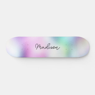 Personalisierter Skriptname Niedlich Girly Skatebo Skateboard