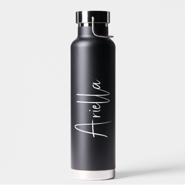Personalisierter Skriptname Wasserflasche Trinkflasche (Links)