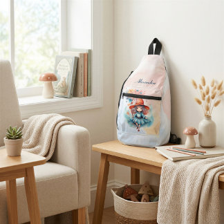 Personalisierter skurriler Hexen-Sling-Abenteuer Crossbody Bag