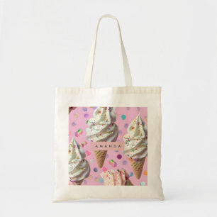 Personalisierter skurriler Pastell-Eiscreme-Traum Tragetasche
