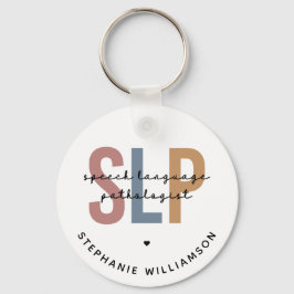 Personalisierter SLP-Sprachpathologe Schlüsselanhänger