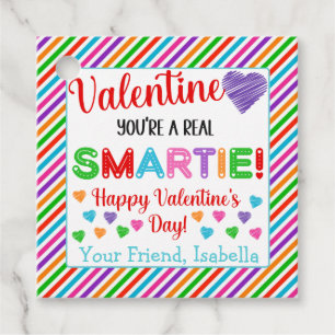 Personalisierter Smartie-Valentinstag Geschenkanhänger
