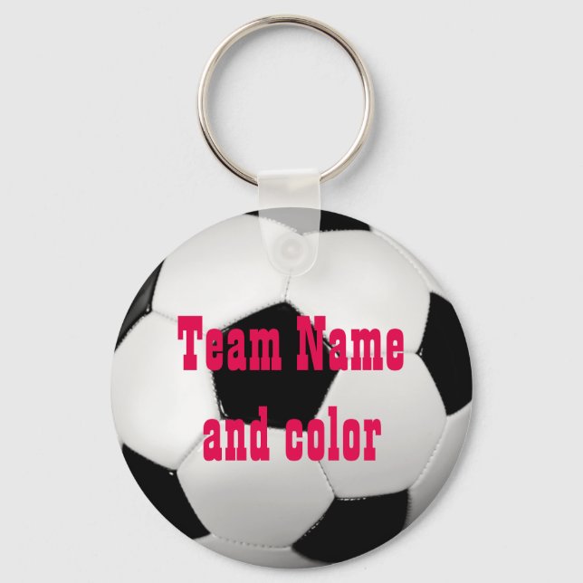 Personalisierter Soccer-Ball-Schlüsselanhänger Schlüsselanhänger (Vorderseite)