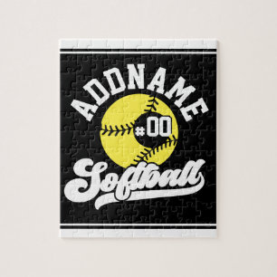 Personalisierter Softball-Spieler HINZUFÜGEN NAME 