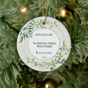 Personalisierter Sohn im Keramik Ornament