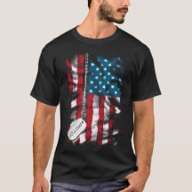 Personalisierter Soldat Hund Tags USA Flagge
