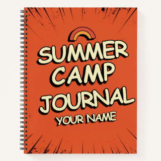 Personalisierter Sommercamp-Camper-Geschenk in Ora Notizbuch