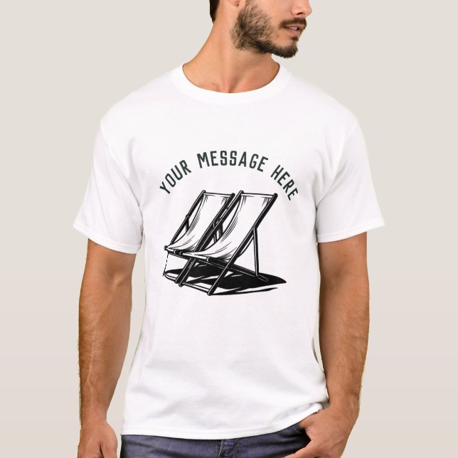 Personalisierter Sommersitz für benutzerdefinierte T-Shirt (Vorderseite)